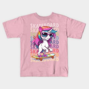 Unicorn Skater Kids T-Shirt